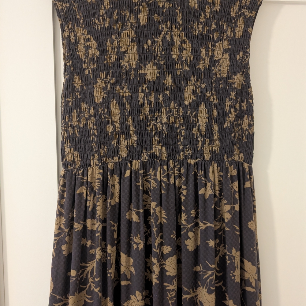 Treasure & Bond Floral Maxi Dress - Brown and Gold - Picture 5 of 8